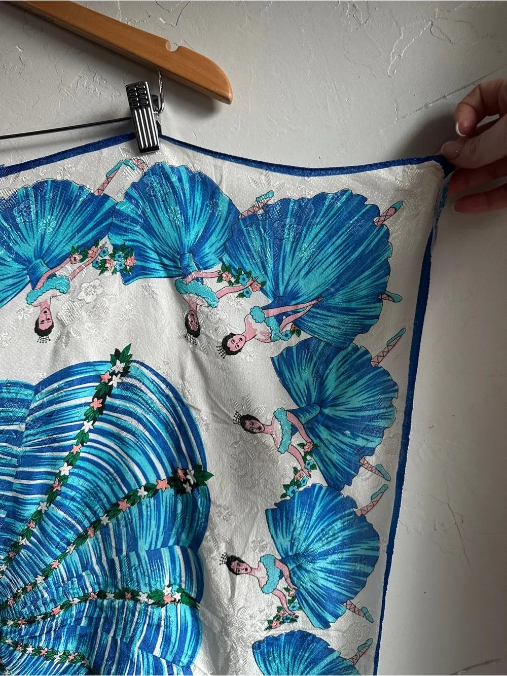 Vintage Blue Ballerina‎ Ballet Scarf Balletcore Coquette Cottagecore Whimsical